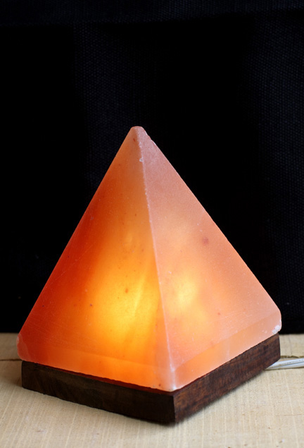 HIMALAYAN PINK SALT PYRAMID CRYSTAL ROCK LAMP NATURAL HEALING IONIZING 